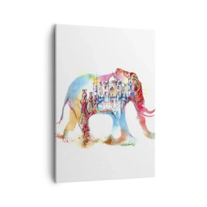Schilderen op canvas - India - de uitstraling van liefde - 50x70 cm