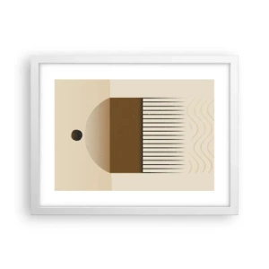 Poster in een witte lijst - verschillende staten - 40x30 cm