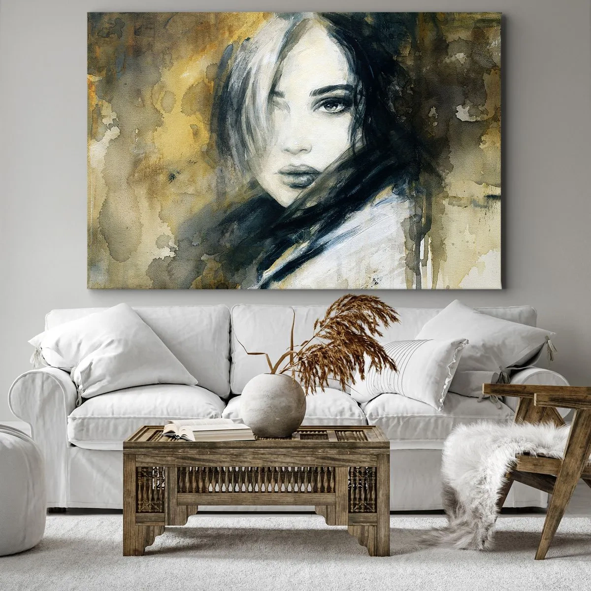 Schilderen op canvas - onschuldiger of sensueler? - 100x70 cm
