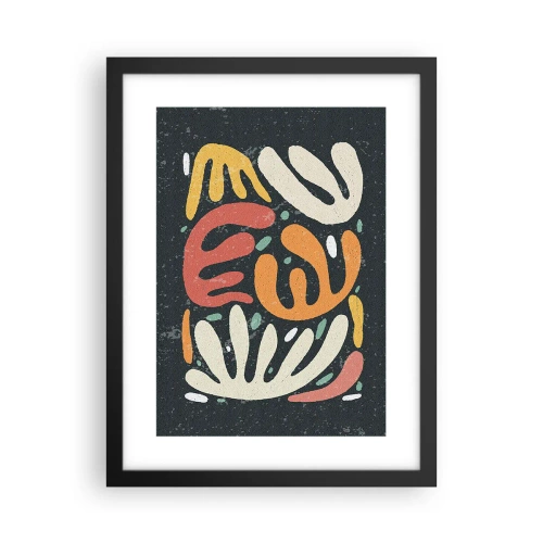 Poster in een zwarte lijst - Compositie – ik sta op het punt je te pakken te krijgen - 30x40 cm