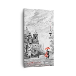 Schilderen op canvas - Berlijn bijeenkomst - 45x80 cm