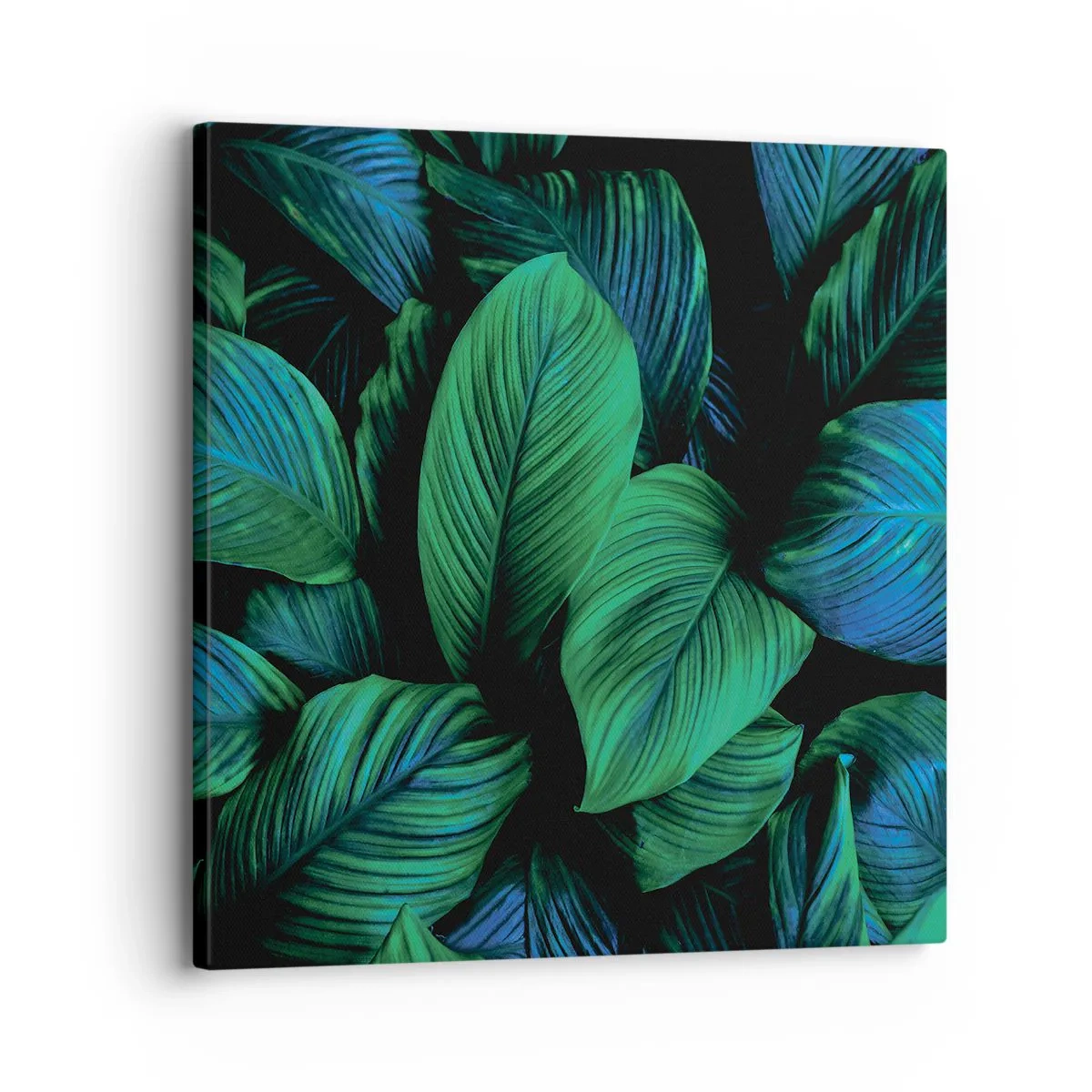 Schilderen op canvas - In de groene menigte - 30x30 cm