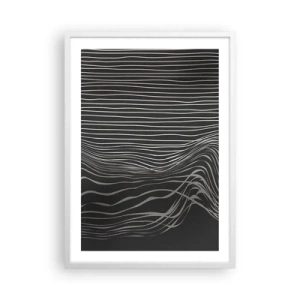 Poster in een witte lijst - Ritme en accent - 50x70 cm