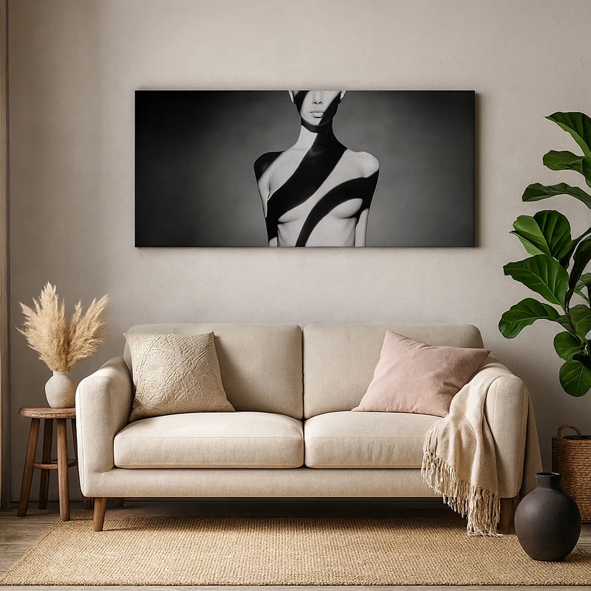 Schilderen op canvas - In glans en schaduw - 30x30 cm