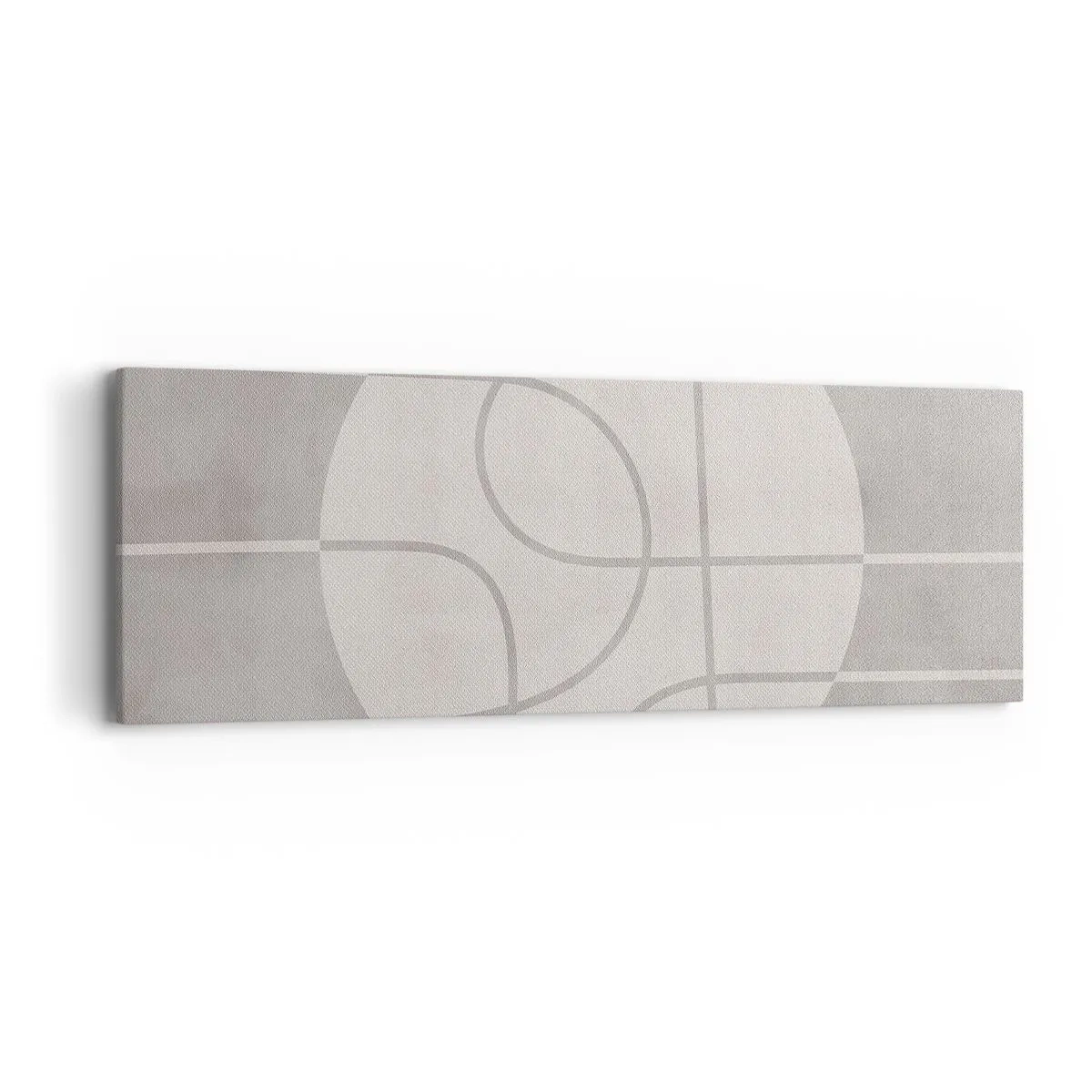 Schilderen op canvas - Rond en rechtdoor - 90x30 cm