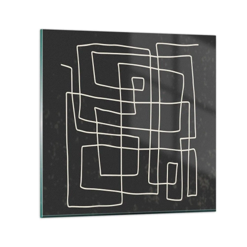 Schilderen op glas - Niet zo eenvoudig - 40x40 cm