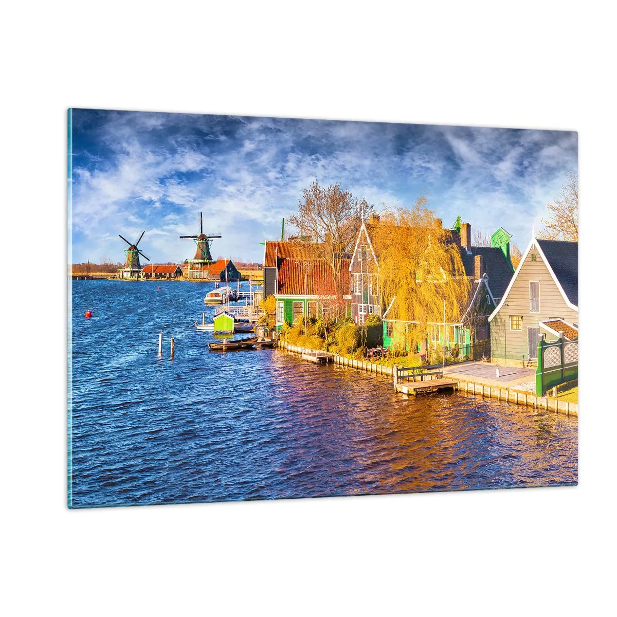 Schilderen op glas - Eeuwenlang geen verandering - 120x80 cm