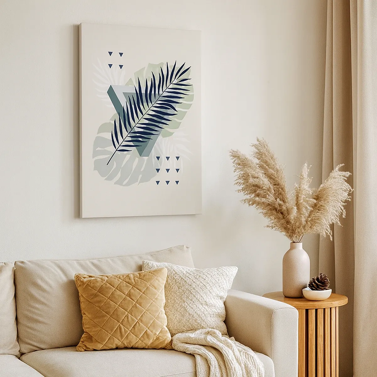 Schilderen op canvas - Natuur en geometrie - twee orden? - 50x70 cm