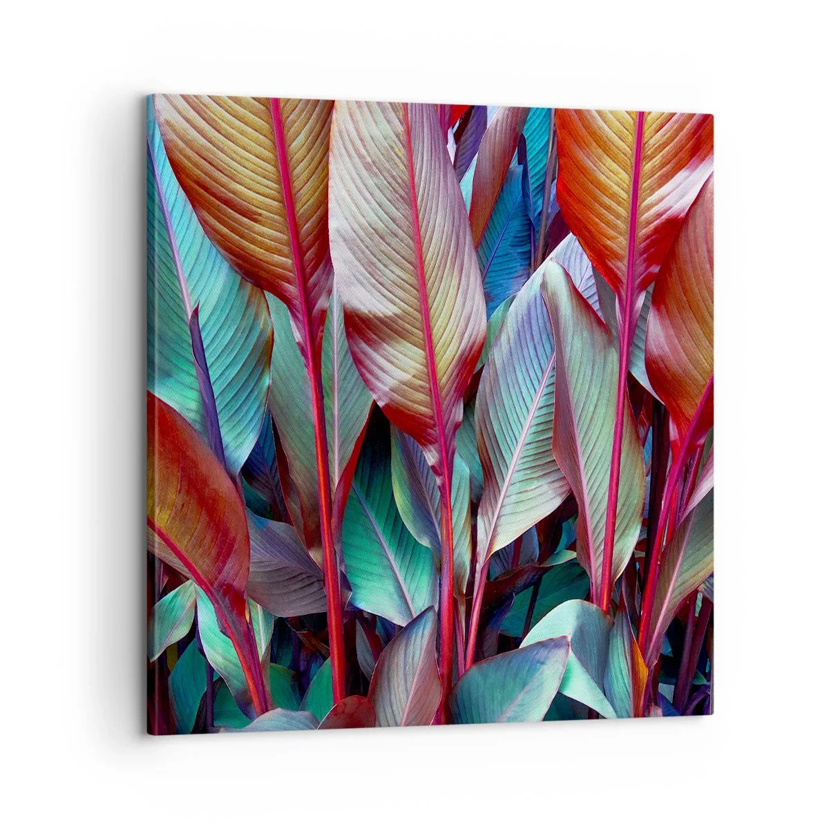 Schilderen op canvas - Een kleurrijk struikgewas - 60x60 cm