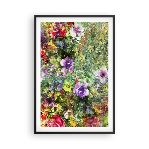 Poster in een zwarte lijst - In bloemen voor verderf - 61x91 cm