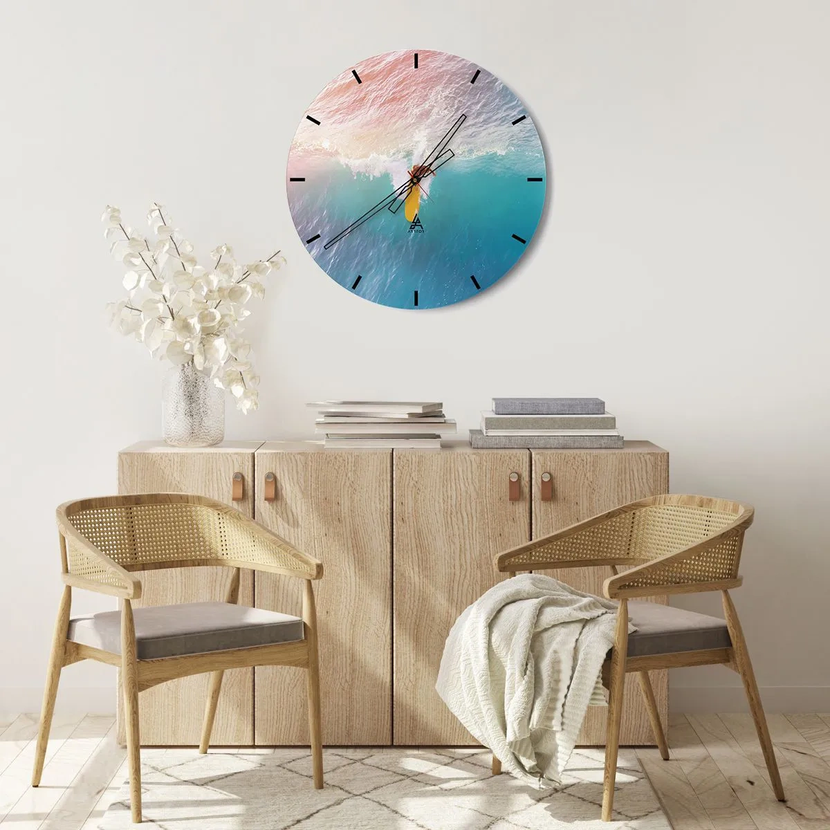 Wandklok - Klok - De oceaanruiter - 30x30 cm