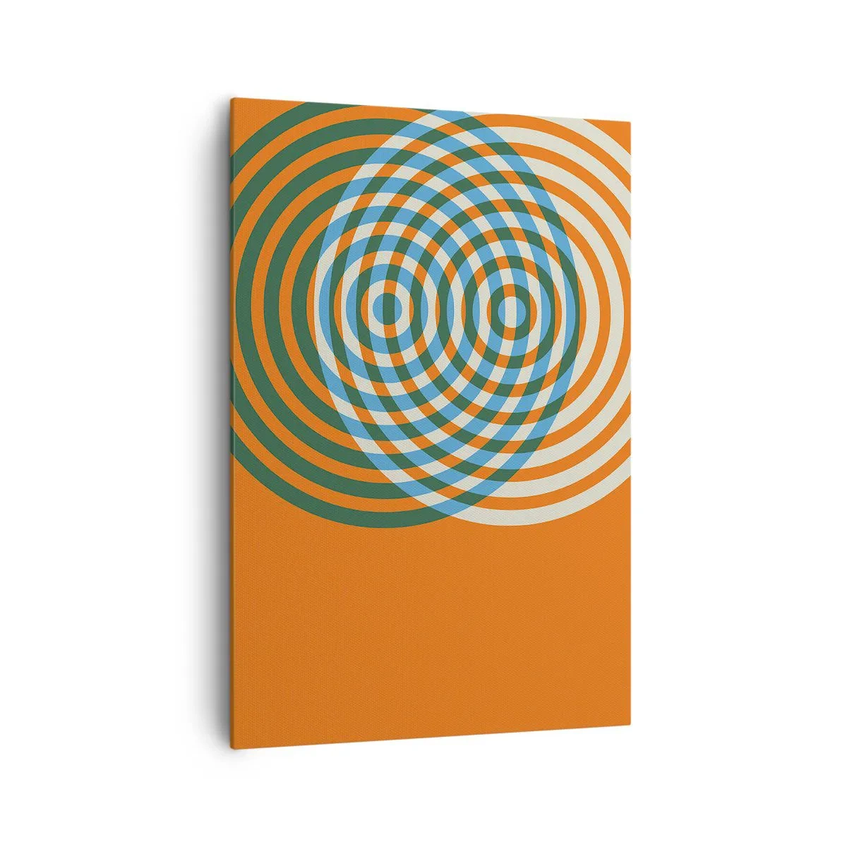 Schilderen op canvas - Abstracte circulaire variatie - 70x100 cm