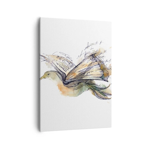 Schilderen op canvas - Op de vleugels van poëzie - 50x70 cm