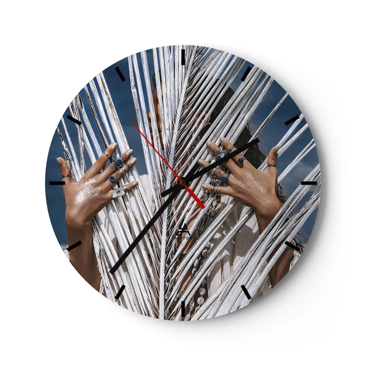 Wandklok - Klok - Het meisje van de sjamaan? - 40x40 cm