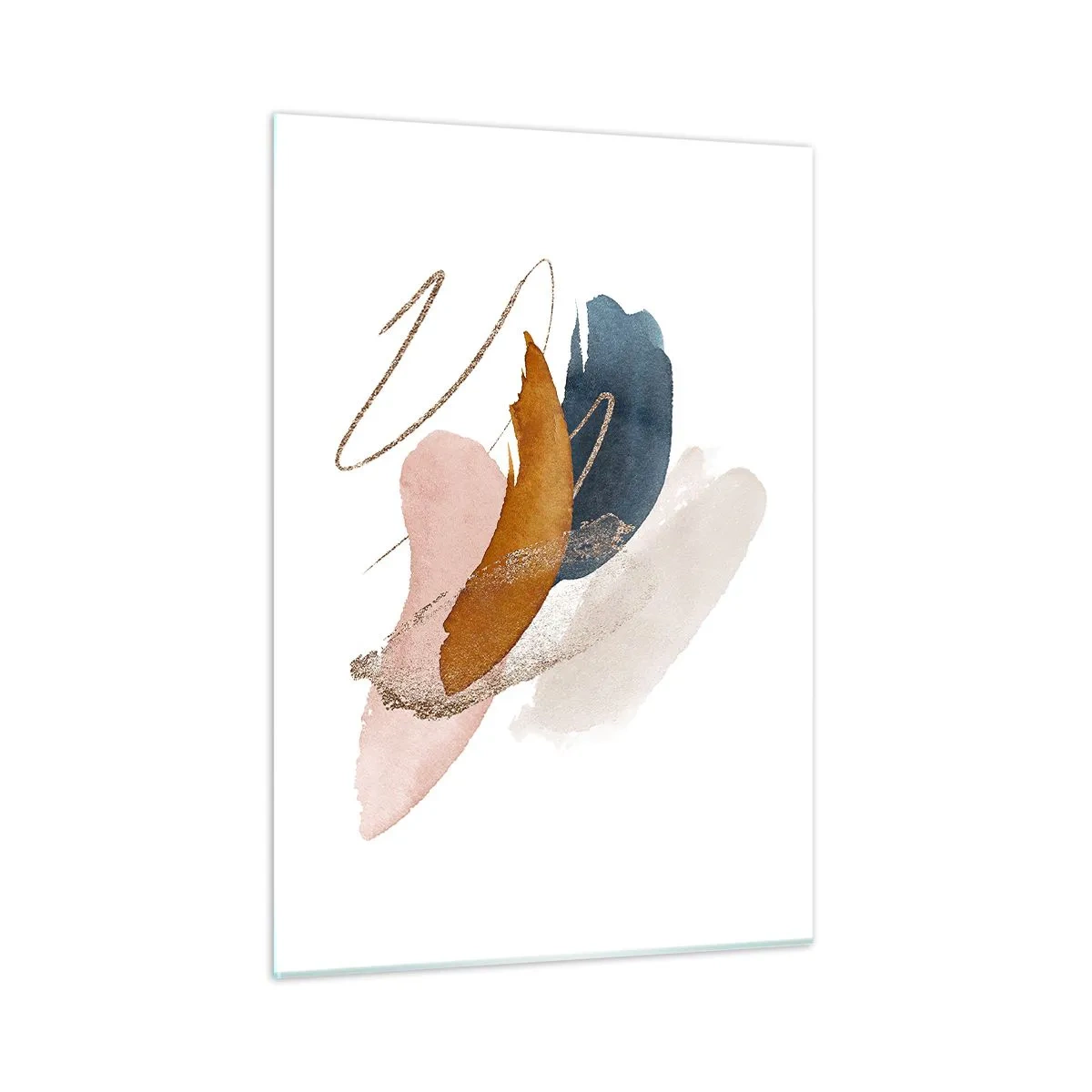 Schilderen op glas - Gevleugelde compositie - 50x70 cm