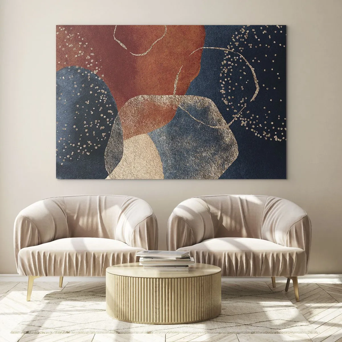 Schilderen op glas - De lichtheid van het zijn - 120x80 cm