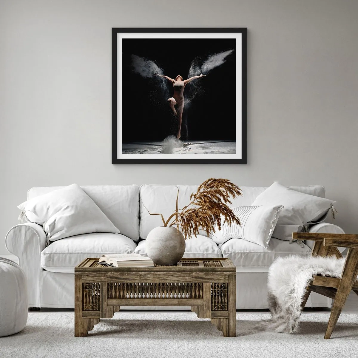 Poster in een zwarte lijst - Elfen bestaan - 50x50 cm