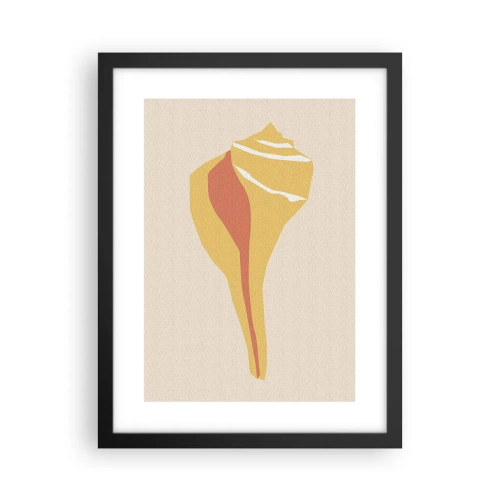 Poster in een zwarte lijst - Organische abstractie – groei - 30x40 cm