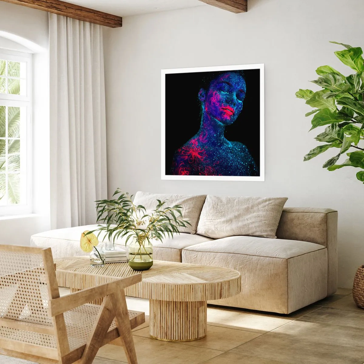 Poster - in sterrenstof - 40x40 cm