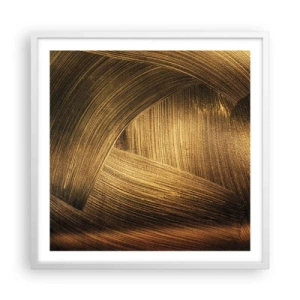 Poster in een witte lijst - In een gouden doolhof - 60x60 cm