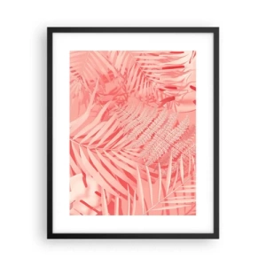 Poster in een zwarte lijst - Roze concept - 40x50 cm