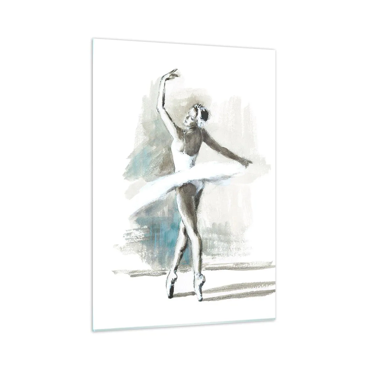 Schilderen op glas - Betoverd in een zwaan - 50x70 cm