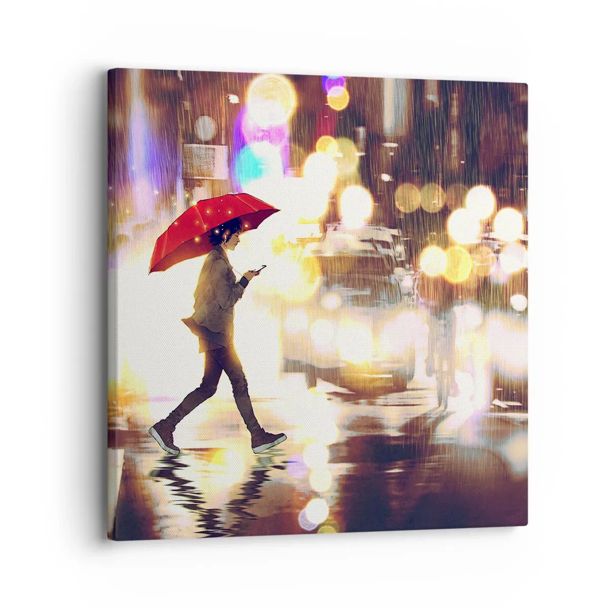 Schilderen op canvas - Toch zonnig - 30x30 cm