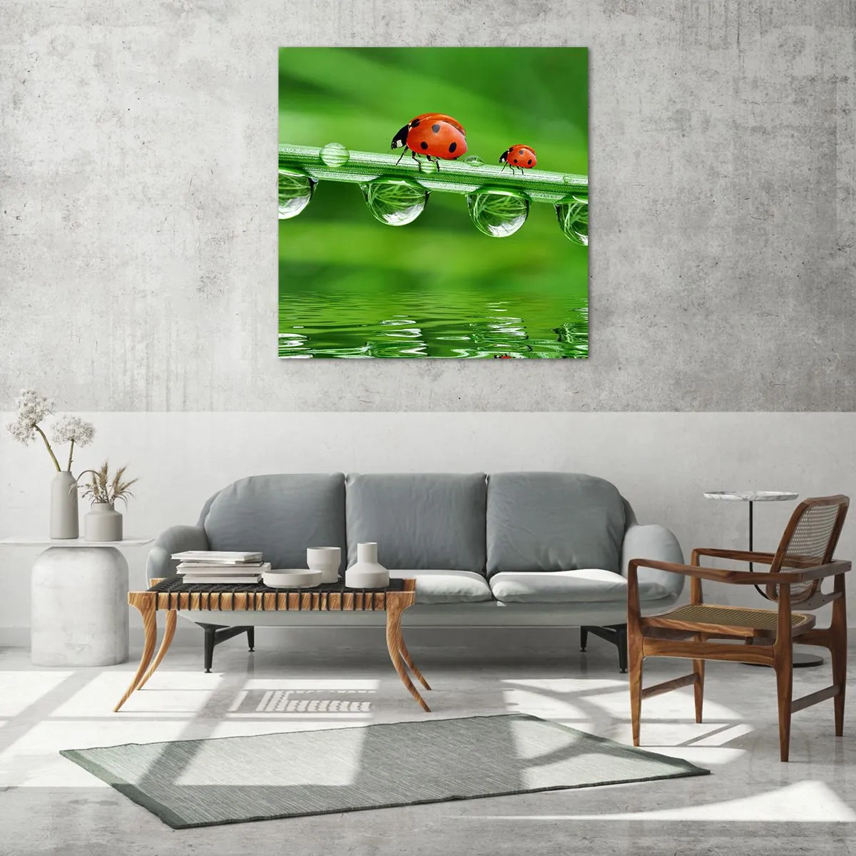 Schilderen op glas - De hele zomer onderweg - 30x30 cm