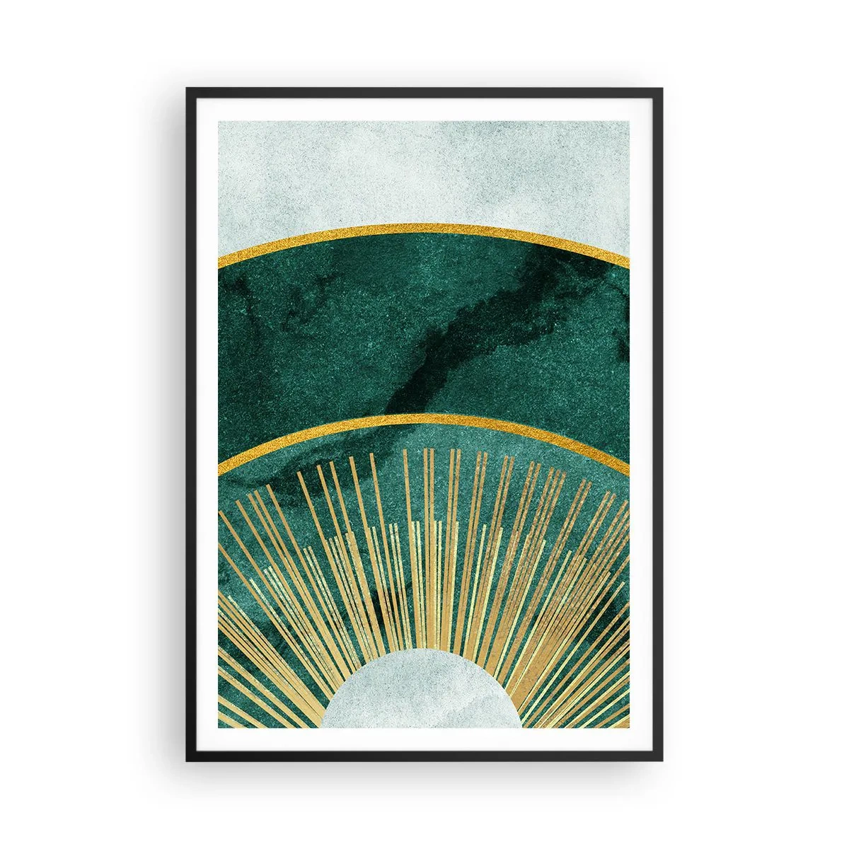 Poster in een zwarte lijst - Een ander zonnestelsel - 70x100 cm