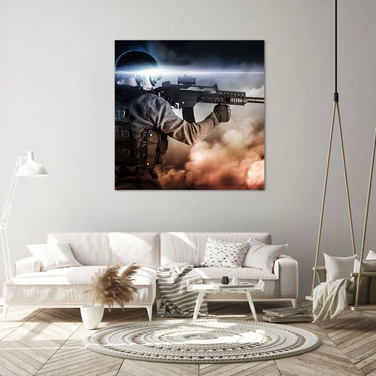 Schilderen op canvas - Gewoon een held - 70x70 cm