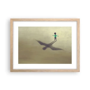 Een poster in een licht eiken lijst - De held van de toekomst - 40x30 cm