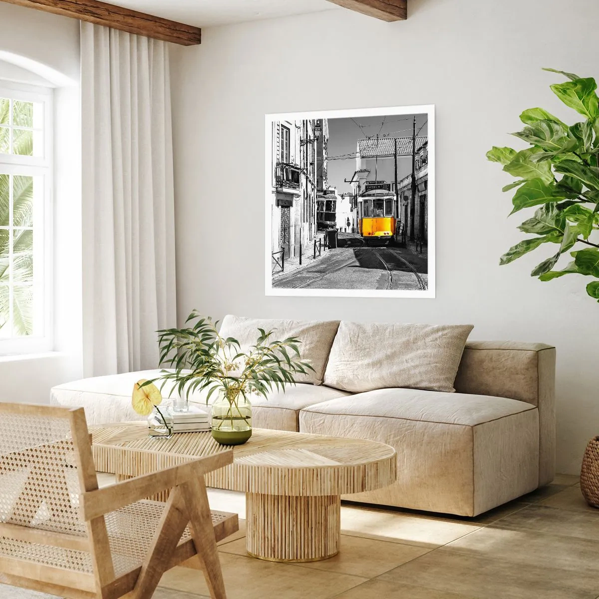 Poster - De geest van Lissabon - 40x40 cm