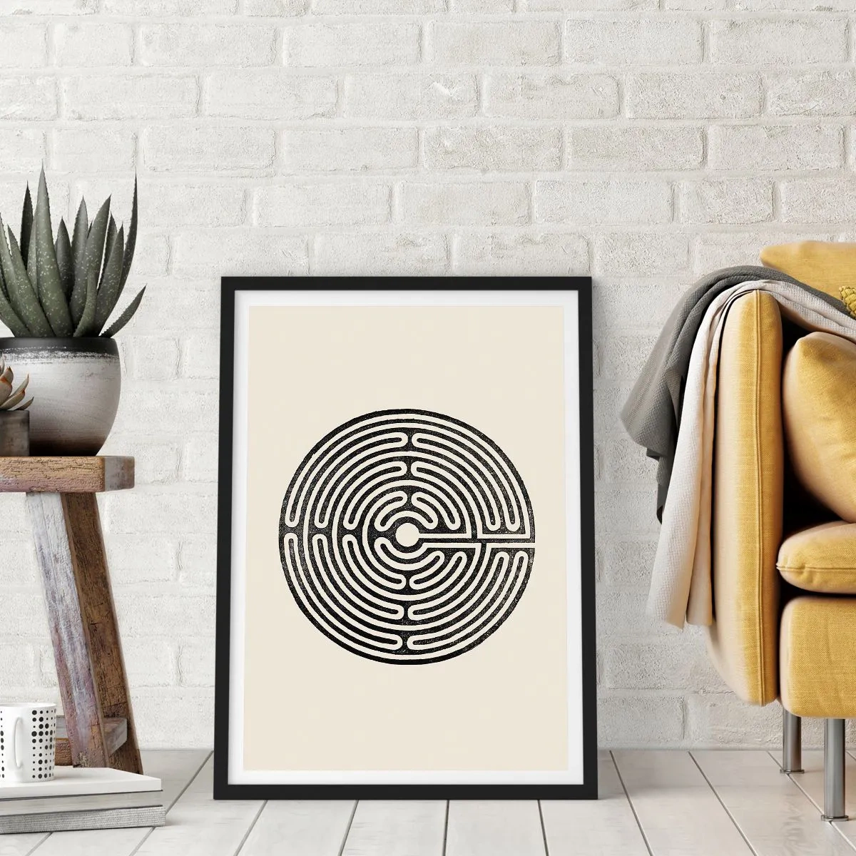 Poster in een zwarte lijst - Mysterieuze orde - 30x40 cm