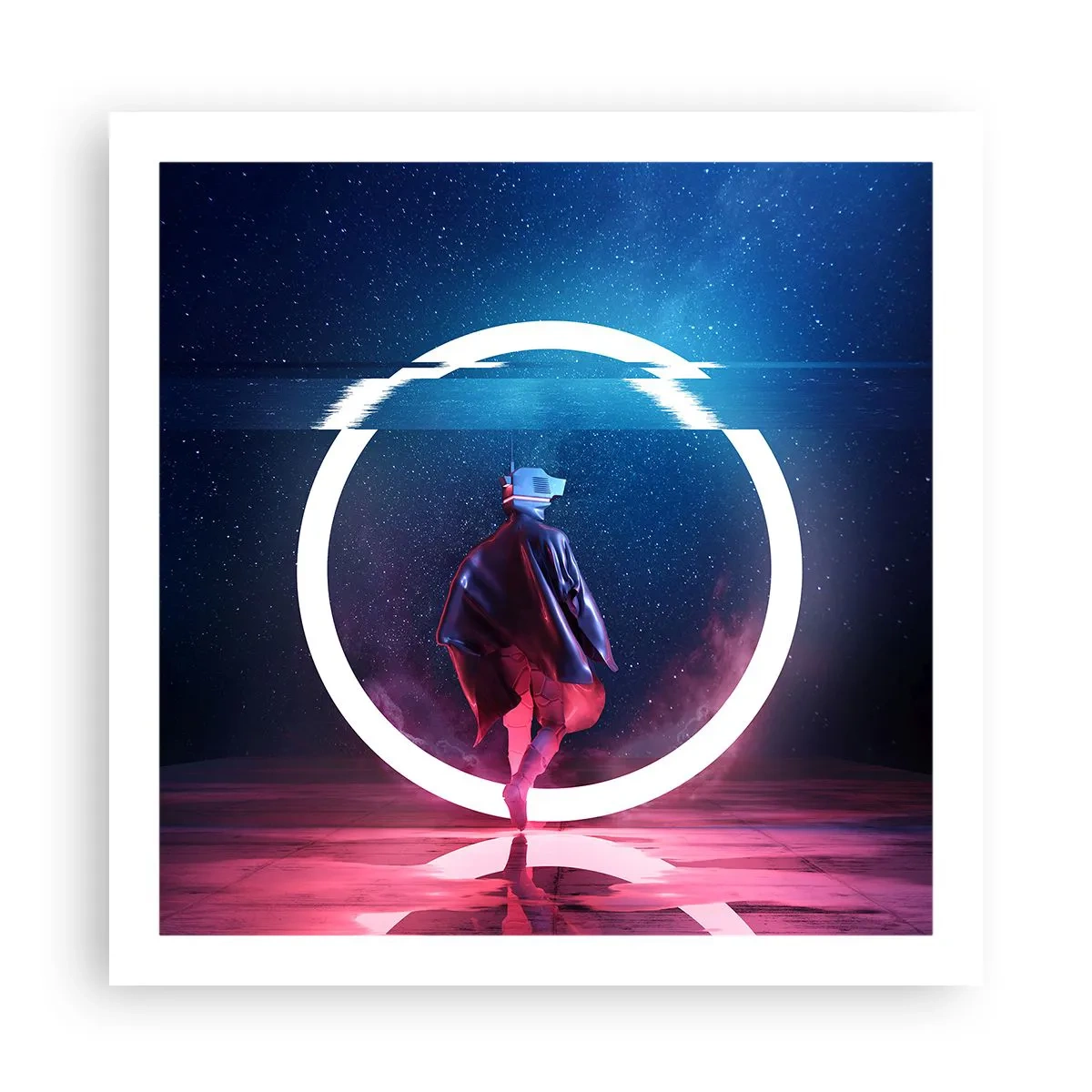 Poster - Tussen werelden - 60x60 cm