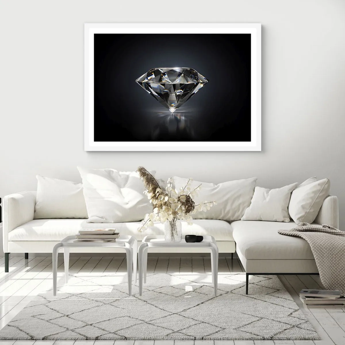 Poster in een witte lijst - Beste vriendinnen - 70x50 cm