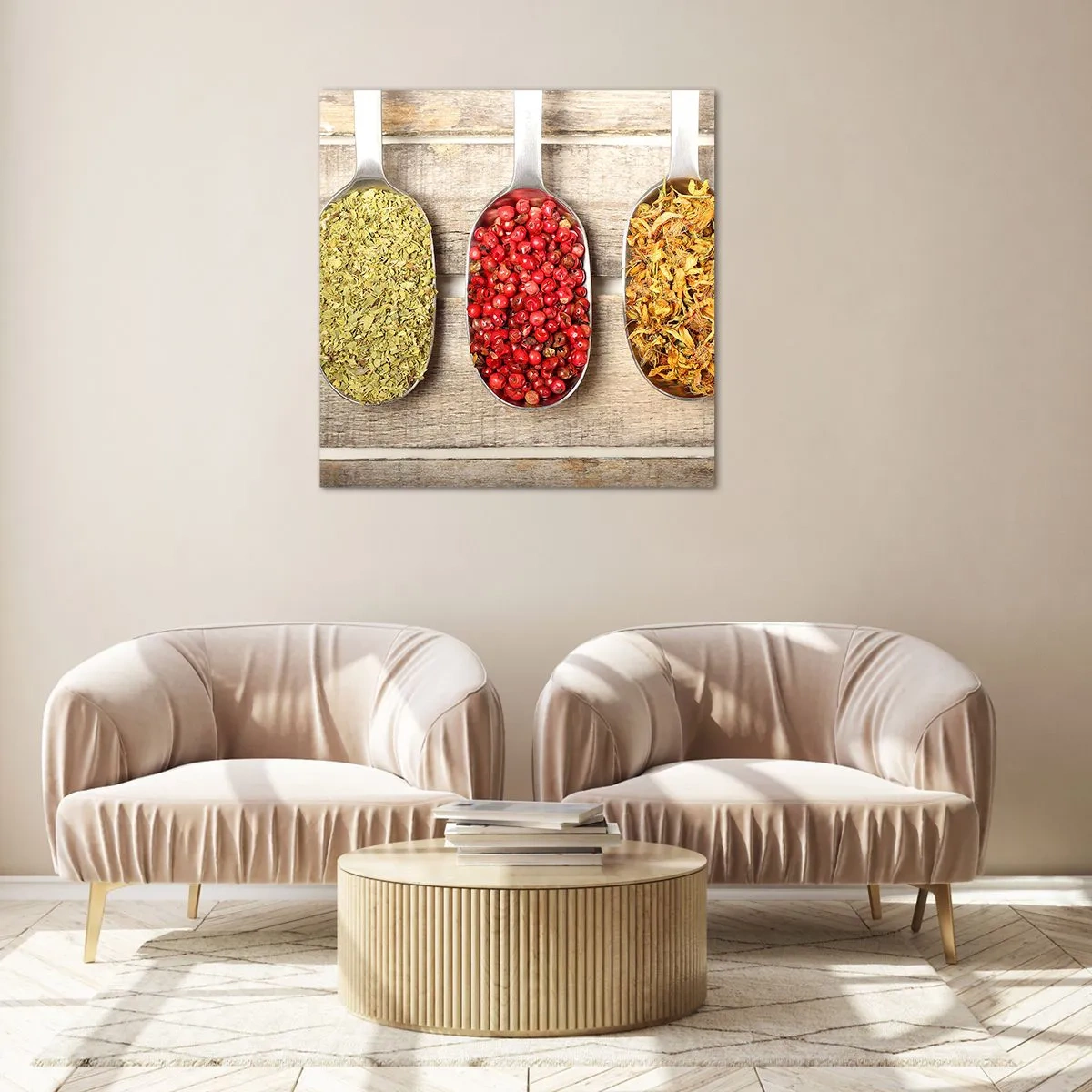 Schilderen op glas - Keuken magie - 70x70 cm