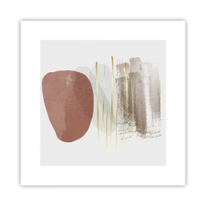 Poster - Abstracte zuilengalerij - 30x30 cm