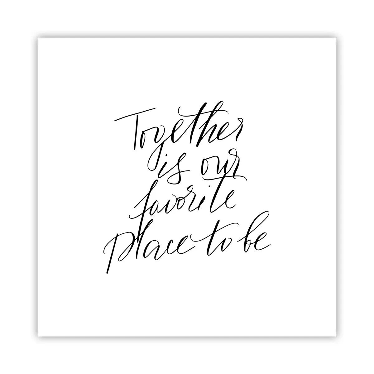 Poster - Voel jij het ook? - 40x40 cm