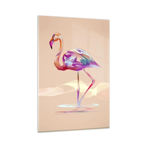 Schilderen op glas - De vogel van goede emoties - 80x120 cm