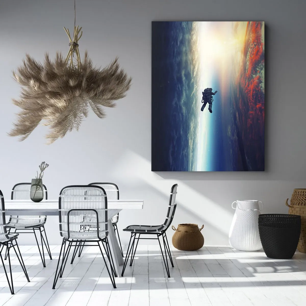 Schilderen op canvas - Ga het universum tegemoet - 55x100 cm