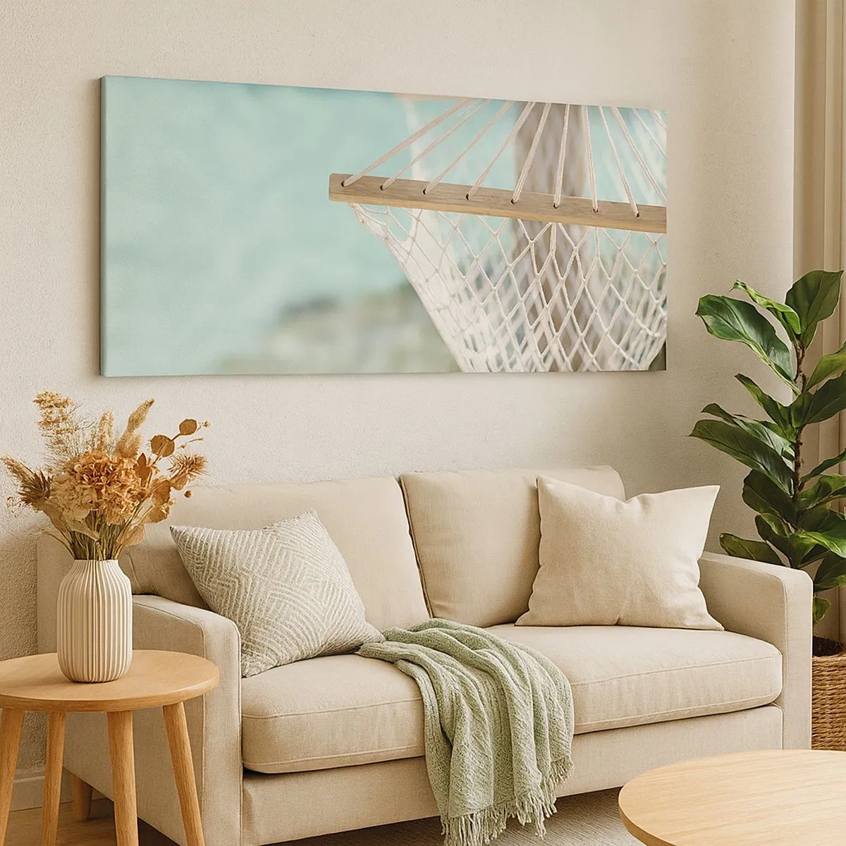 Schilderen op canvas - Tijd om te ontspannen - 100x40 cm