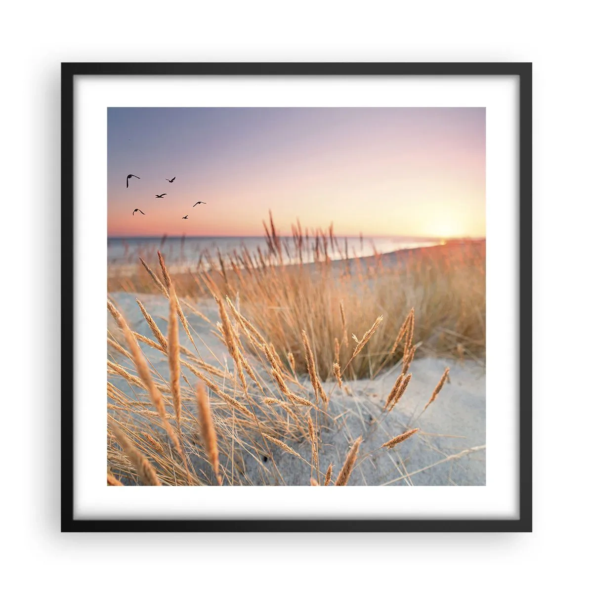 Poster in een zwarte lijst - Het Baltische slaapliedje - 50x50 cm