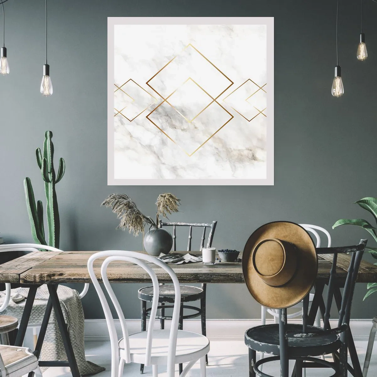 Poster - Een uitzicht tot in het oneindige - 40x40 cm