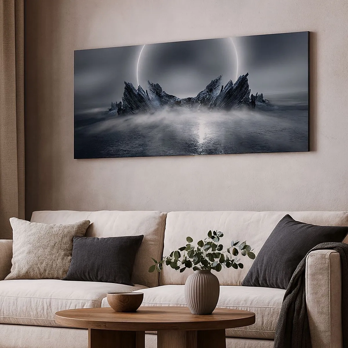 Schilderen op canvas - Einde van het verhaal - 100x40 cm