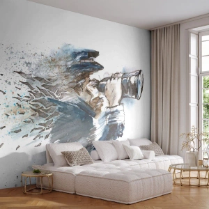 Fotobehang Premium Canvas - Tien op de schaal van Beaufort! - Abstractie, Matroos, Gezagvoerder - 100x70 cm