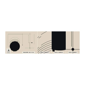 Fotobehang Staaltje Standard Eco - Een flexibele en dynamische compositie - Geometrisch, Minimalisme, Stijlvol - 100x30 cm
