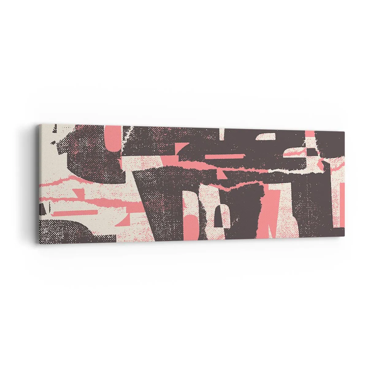 Schilderen op canvas - Al dit lawaai - 90x30 cm