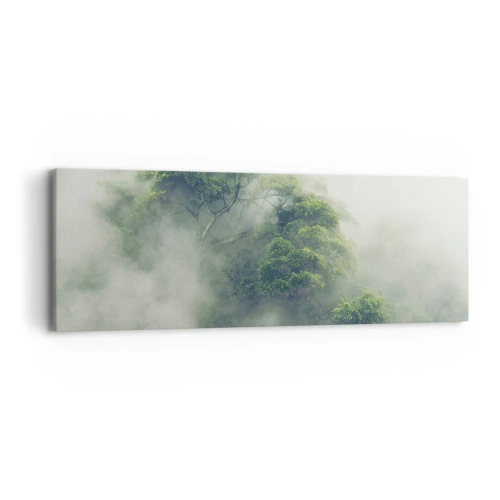 Schilderen op canvas - In mist gehuld - 90x30 cm