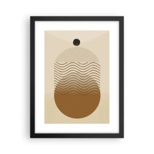 Poster in een zwarte lijst - Over de oorsprong van geometrische figuren - 30x40 cm