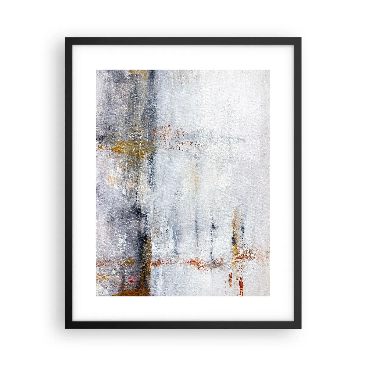 Poster in een zwarte lijst - Achter de luchtgordijn - 40x50 cm